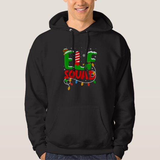 Elf Squad Weihnachten Elfen Familie passende Pyja Hoodie (Vorderseite)