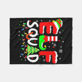Elf Squad Weihnachten passende Familie Kleinkind J Fleecedecke (Vorderseite (Horizontal))