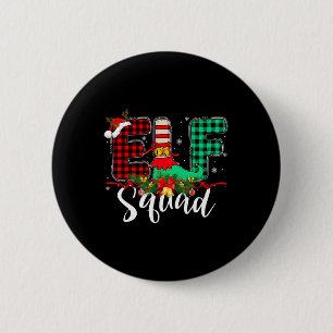 Elf Squad Weihnachtsfamilie Match Santa Xm Button