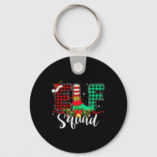 Elf Squad Weihnachtsfamilie Match Santa Xm Schlüsselanhänger