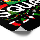 Elf Squad Weihnachtsfamilie Matching Pajamas Kids  Poster (Ecke)