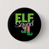 Elf Squad Weihnachtsgeschenk Button (Vorderseite)