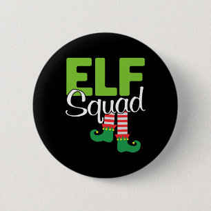 Elf Squad Weihnachtsgeschenk Button