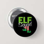 Elf Squad Weihnachtsgeschenk Button (Vorne & Hinten)
