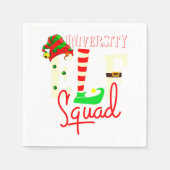 Elf Squad Weihnachtsgeschenk für die Universität Serviette (Vorderseite)