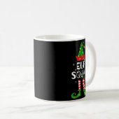 Elf Squad Xmas Matching Family Pajamas Funny Elf C Kaffeetasse (VorderseiteRechts)