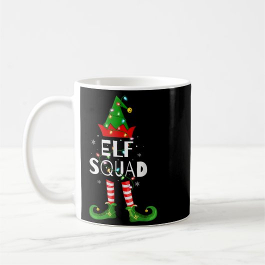 Elf Squad Xmas Matching Family Pajamas Funny Elf C Kaffeetasse (Links)