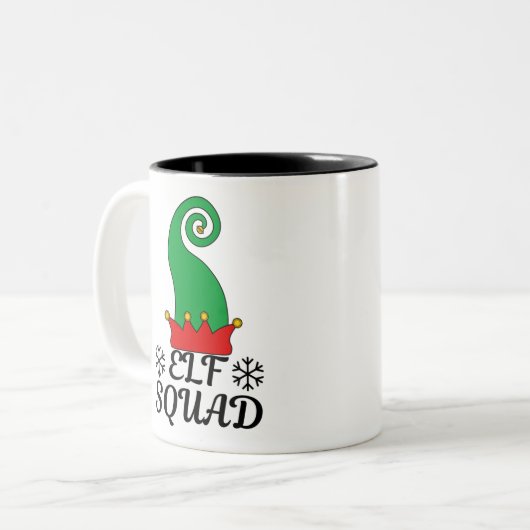 Elf Squad Zweifarbige Tasse (Vorderseite Links)