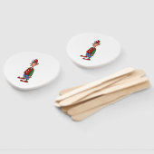 Elf Standing At Attention paddle hand fans Fächer (Non-assembled)
