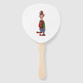 Elf Standing At Attention paddle hand fans Fächer (Rückseite)