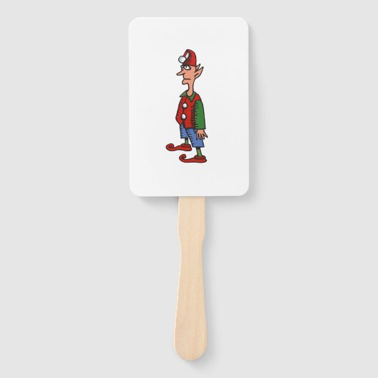 Elf Standing At Attention rectangle hand fans Fächer (Vorderseite)