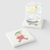 Elf Steinuntersetzer (Seitenansicht)