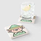 Elf Steinuntersetzer (Seitenansicht)