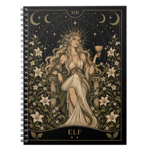 Elf, Sternenlicht-Tarot-Kunst Notizblock
