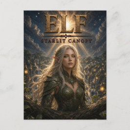 Elf Sternenüberdachung Dark Cinema Postkarte