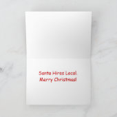 Elf Storage Weihnachtskarte Feiertagskarte (Innenseite)