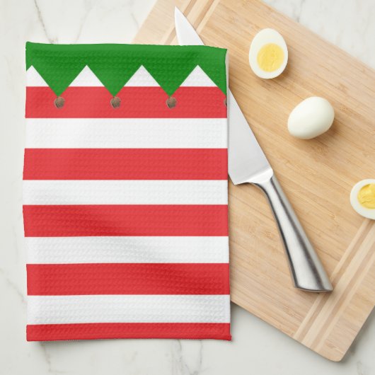 Elf Style Christmas Geschirrtuch (Viertel Falte)