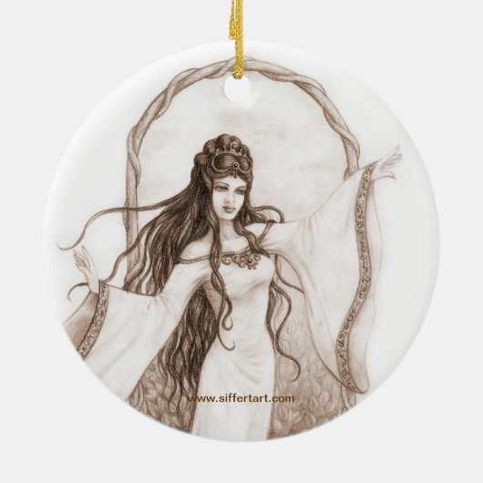 Elf-Tanzen Keramikornament (Hinten)