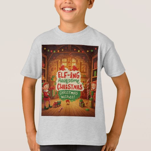 Elf-tastische Wünsche T-Shirt (Vorderseite)