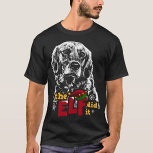 Elf tat es Funny Golden Retriever Weihnachten T-Shirt