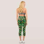 Elf the Movie Candy Pattern Capri Leggings (Rückseite)