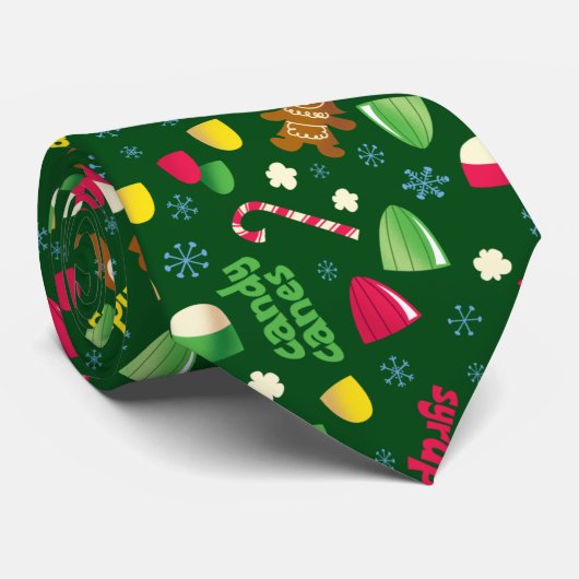 Elf the Movie Candy Pattern Krawatte (Gerollt)