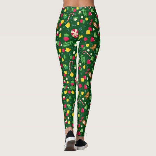 Elf the Movie Candy Pattern Leggings (Rückseite)