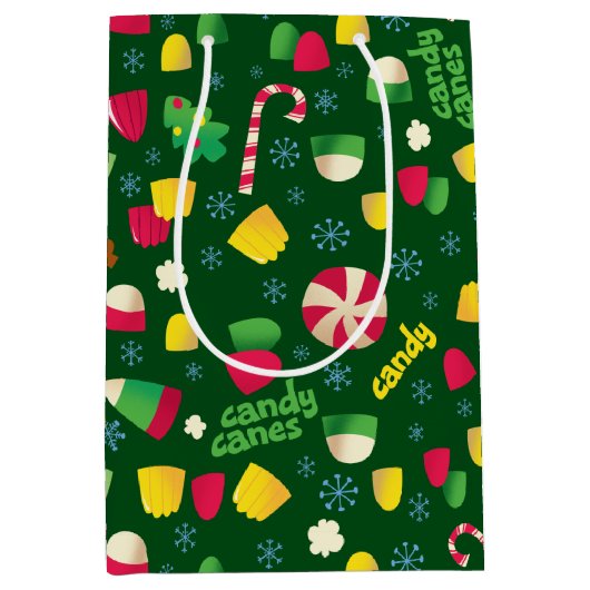 Elf the Movie Candy Pattern Mittlere Geschenktüte (Vorderseite)