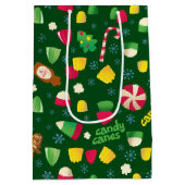 Elf the Movie Candy Pattern Mittlere Geschenktüte (Rückseite)