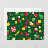 Elf the Movie Candy Pattern Postkarte (Vorne/Hinten)
