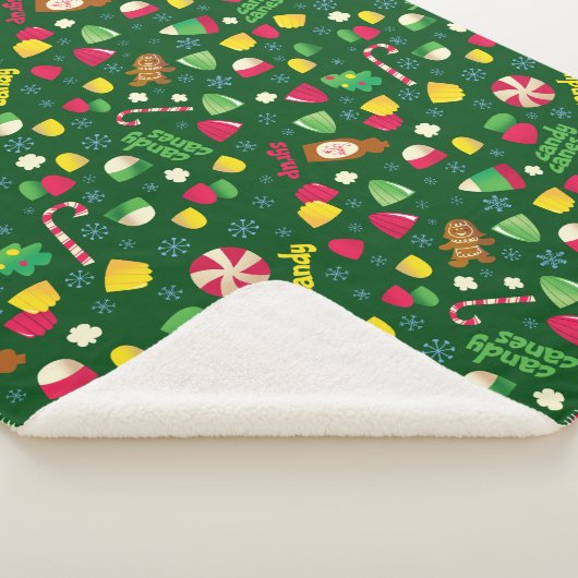 Elf the Movie Candy Pattern Sherpadecke (3/4)