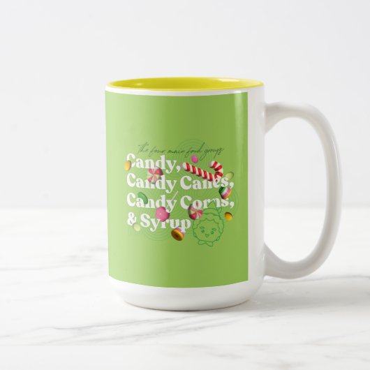 Elf the Movie | The Four Main Food Groups Zweifarbige Tasse (Rechts)