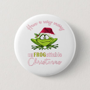 Elf-Toad-Frosch-Wortspiel Toadally bereit für Weih Button