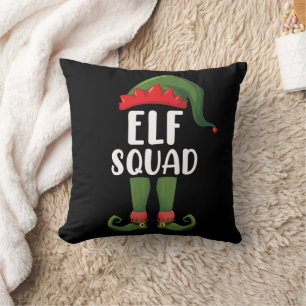 Elf-Truppe Lustige Familie Weihnachten passend Kissen