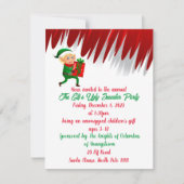 Elf Ugly Sweater Holiday Einladung (Vorderseite)
