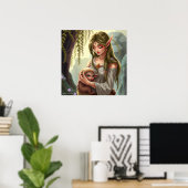 Elf und Baby Poster (Heimbüro)