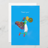 Elf und Cymbols Dankeskarte (Vorne/Hinten)