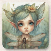 Elf und Dragonfly 6 Getränkeuntersetzer (Vorderseite)