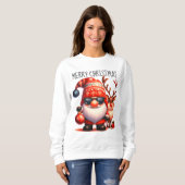 Elf und Rentier Weihnachten Sweatshirt (Vorne ganz)