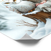 Elf und Schneueule Poster (Ecke)