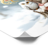 Elf und Schneueule Poster (Ecke)