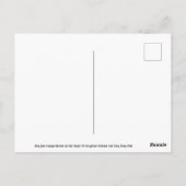 Elf Unicorn Postkarte (Rückseite)