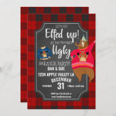 Elf-up hässliche Pullover-Pullover Weihnachts-Part Einladung (Vorne/Hinten)