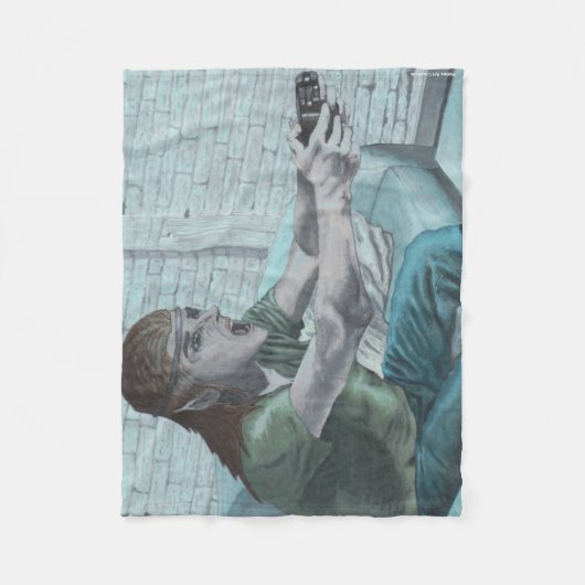 Elf Video Game Player Fantasy Art Fleece Blankon (Vorderseite)