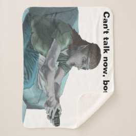 Elf Video Game Player Fantasy Art Sherpa Blanket Sherpadecke