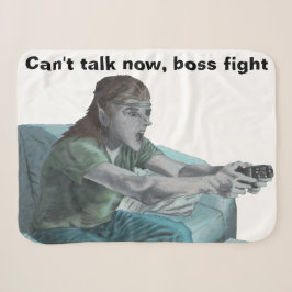Elf Video Game Player Fantasy Art Sherpa Blanket Sherpadecke