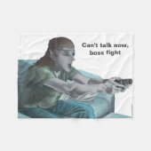 Elf Video Gamer Boss Fight Fantasy Art Blanka Fleecedecke (Vorderseite (Horizontal))