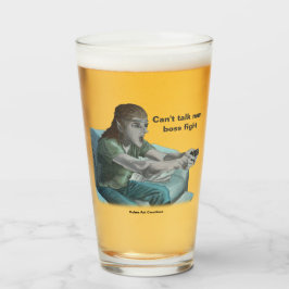 Elf Video Gamer Boss Fight Fantasy Art Glass Cup Glas