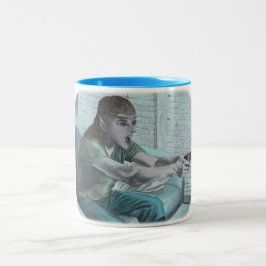 Elf Video Gamer Boss Fight Fantasy Art Tasse