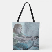 Elf Video Gamer Graphic Tote Bag Tasche (Vorderseite)